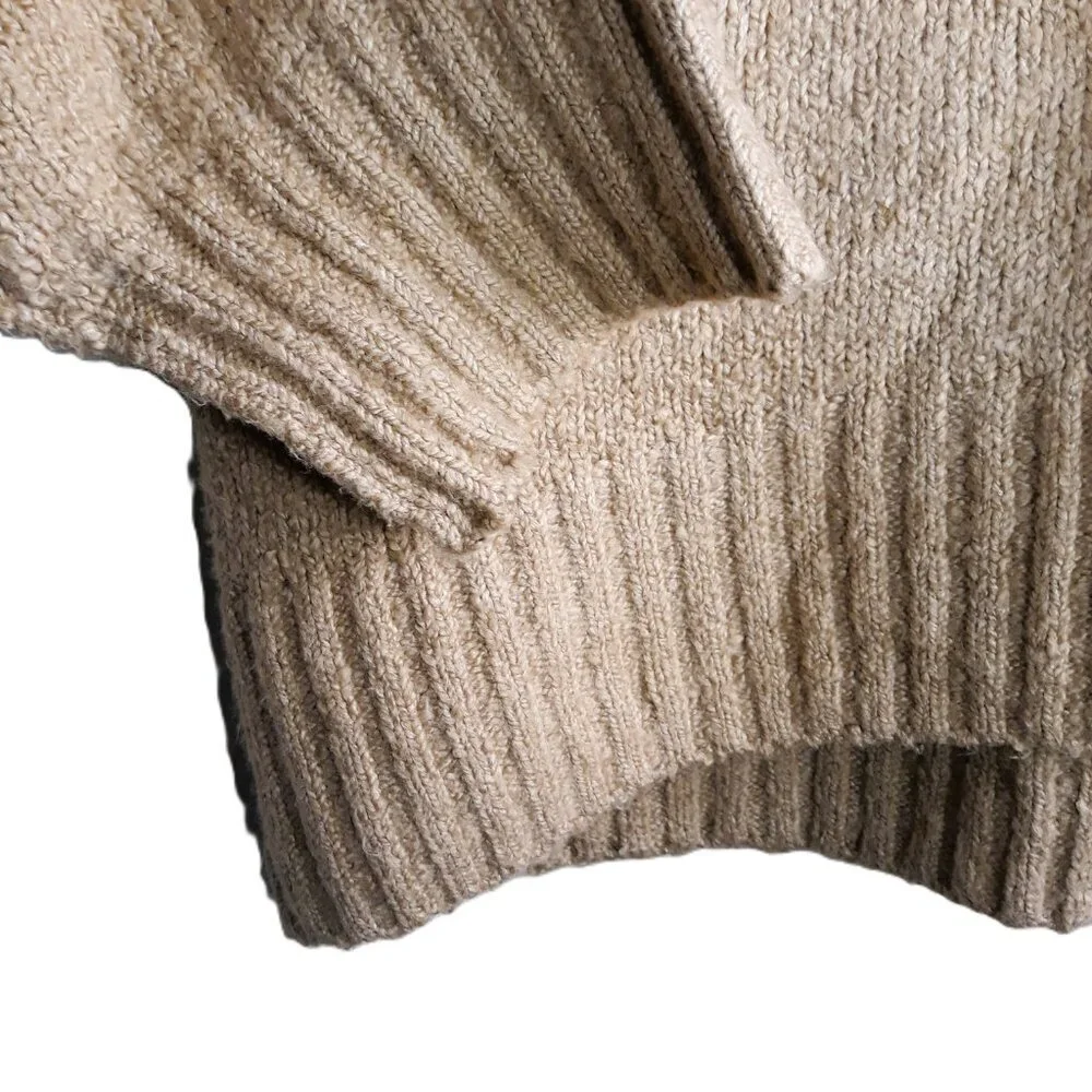Wonen's Oversized Tunic Cotton Blend Sweater Free People Brookside